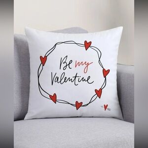 Valentine's Day Heart Print Cushion Cover Without Filler new